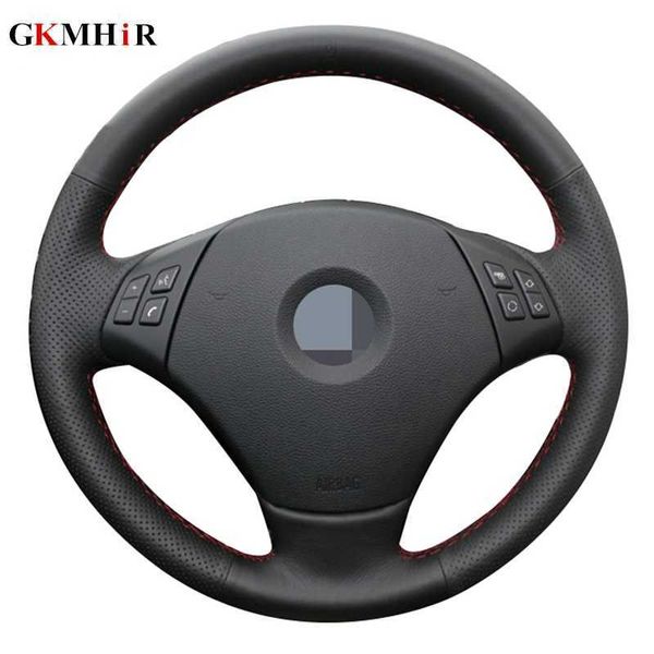 

steering wheel covers diy hand-stitched black artificial leather steering wheel cover for bmw e90 320 318i 320i 325i 330i 320d x1 328xi 2007