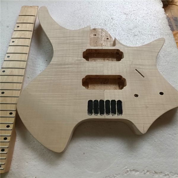 

headless electric guitar is not completed, do a good shield. precise data, ing