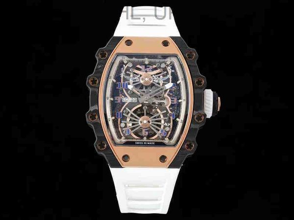 

superclone active tourbillon watches wristwatch designer watch swiss standard tourbillon movement rm011 rm21-01 rm12-01 titanium ceramic car, Slivery;brown