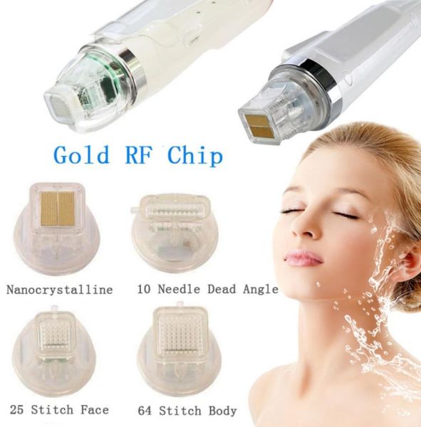 

accessories parts disposable replacement 4 tips 10 25 64 nano pin head gold cartridge fractional rf microneedle microneedling mi6400478