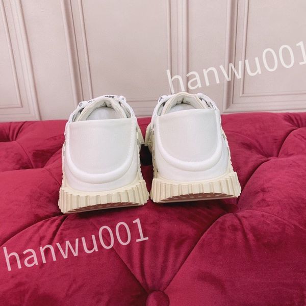 

luxurys fashion women mens casual shoes desiner genuine leather platform lace up sneakers runway running walking shoe, Black