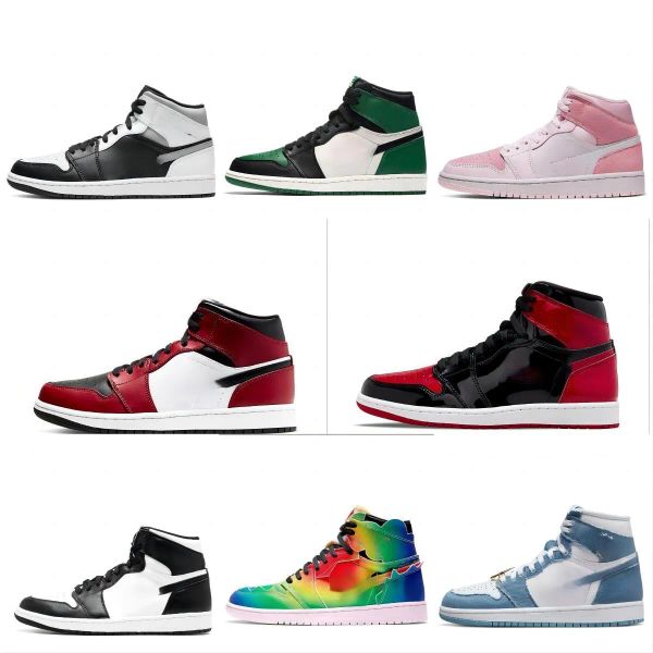 

og men basketball shoes university blue hyper royal patent dark mocha bred 1s shadow grey chicago trainers sneakers vjfu