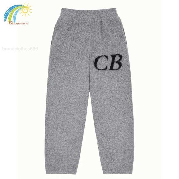 

men's pants men's pants winter new letter jacquard cole buxton knit trousers men women oversize pants 012723h, Black