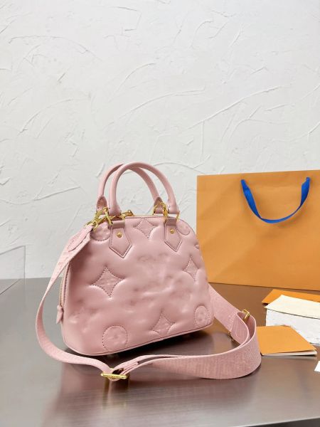 

designer shell bag alma bb embroidery thread embossing genuine leather speedy classic ladies girl handbag women cossbody purse handbags shou