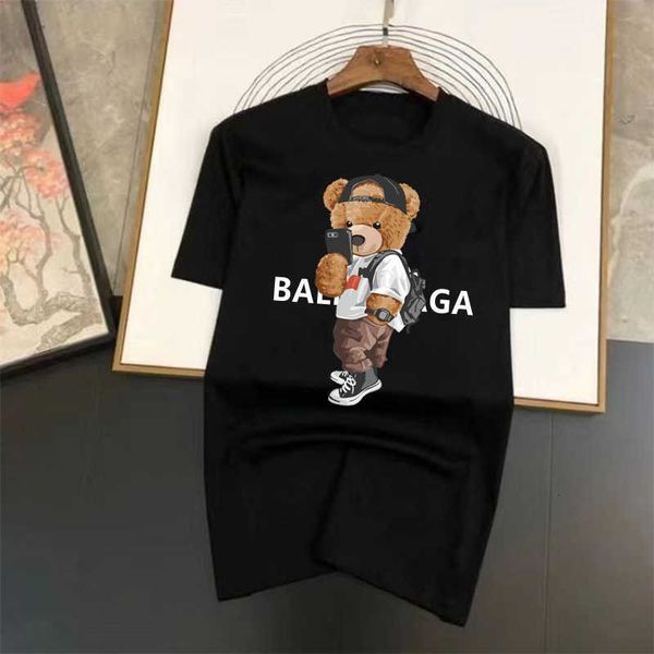 

t summer mens brand t fashion shirt cotton t-shirt designer luxury printing white streetwear short sleeve t-shirts m-4xl, White;black
