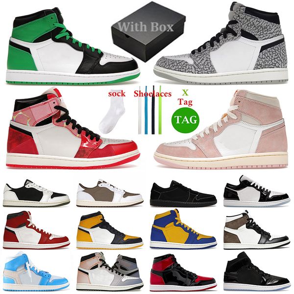 

spider-verse jumpman 1 basketball shoes men trainers next chapter black phantom washed pink reverse mocha space jam skyline 1s women sneaker
