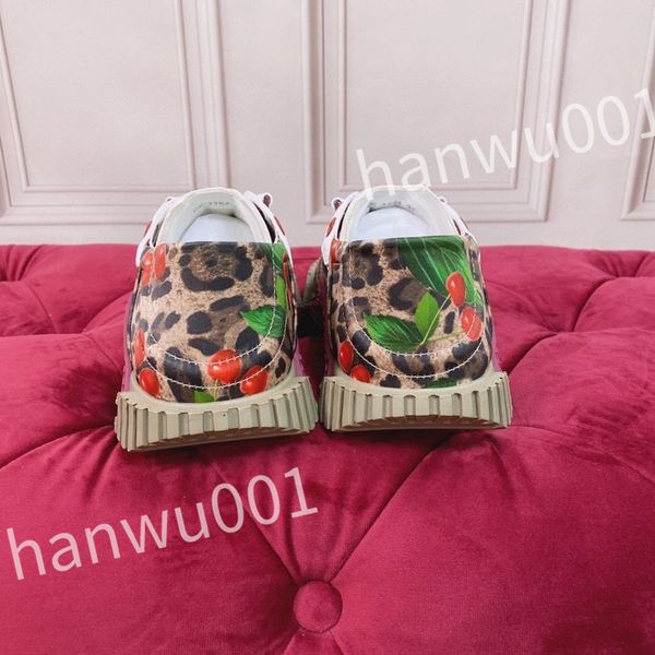 

luxury fashion womens mens casual shoes desiner genuine leather platform lace up sneakers runway running walking shoes, Black