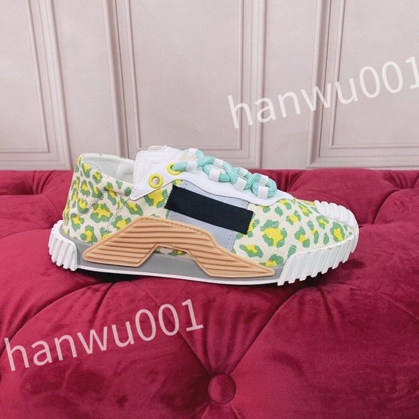 

luxury fashion women mens casual shoes desiner genuine leather platform lace up sneakers runway running walking shoe, Black