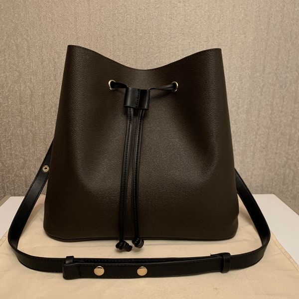 

designer bucket bags neonoe brown flower shoulder bags leather classic crossbody messenger handbags wholesale purse tote handbag 003