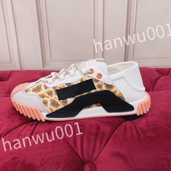 

fashion women mens casual shoes desiner genuine leather platform lace up sneakers runway running walking shoe, Black