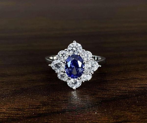 

hbp fashion egg shaped blue luxury ring set with diamond for women1690782, Silver