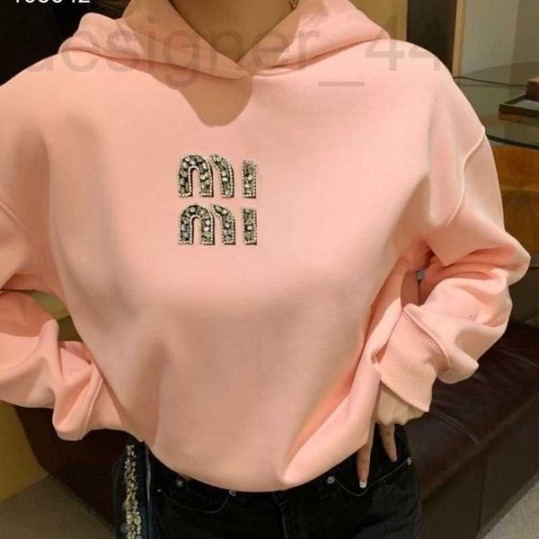 

men's hoodies & sweatshirts designer womens sweatshirt hoodie tefleehooded sweater fashion beaded pullowomen loose long sleeve qa98, Black