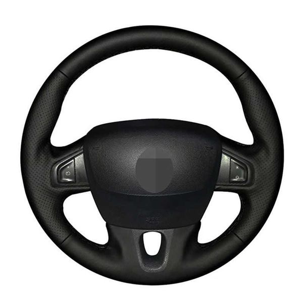 

covers car steering wheel cover for renault megane 3 2009-2014 scenic fluence ze 2009-2016 customized steering wrap microfiber leather g2305