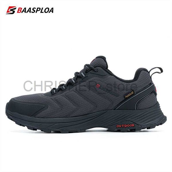 

other sporting goods baasploa man hiking shoes wear-resistant sneakers non-slip men outdoor sneaker waterproof light male walking shoes comf