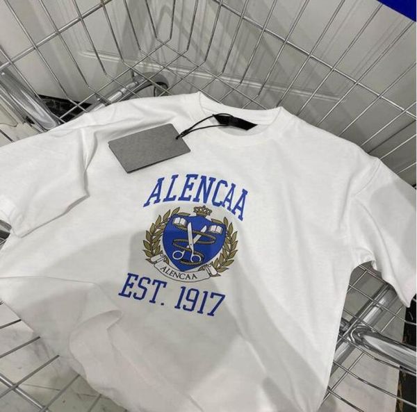 

children tshirts summer short sleeve shirt baby girls boys letter ear of wheat pattern bottoming blouses kids clothes tees w8910206, Blue