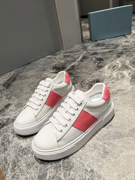 

2023designer quality sneakers mens women shoes print check trainer platform trainers striped sneaker 0523, Black