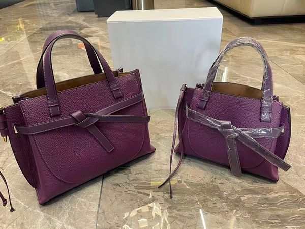 

saddles high-end wgate tote bag lowe puzzle designer shoulder handbag leather bow handheld wallet fashion large capacity shopping crossbody