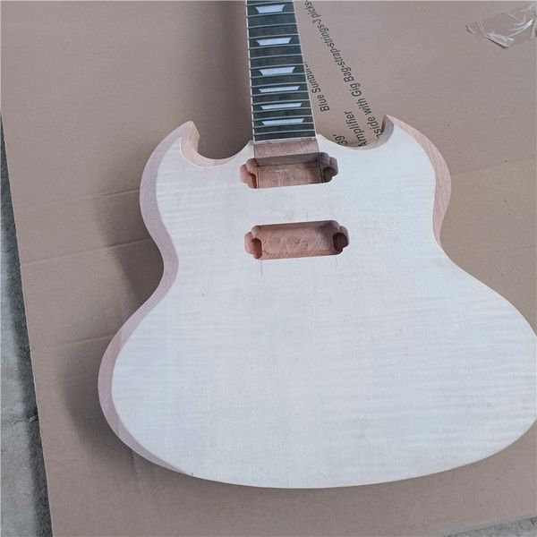 

unfinished sg electric guitar. beautiful grain,ing