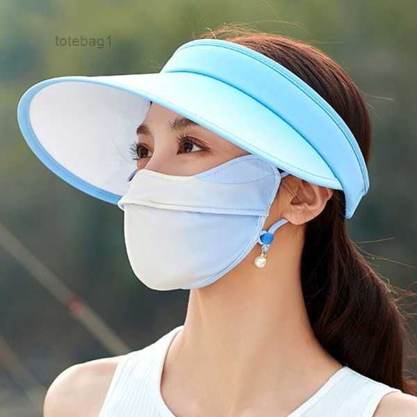 

outdoor gradual sunscreen women's summer hat new sunshade uv protection big eave hollow sun fashion cap 0w0u, Blue;gray