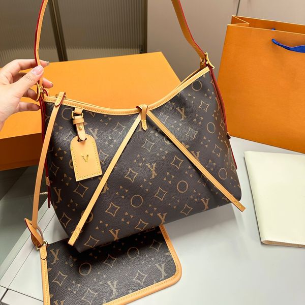 

ggly designer bag tote bag fashion totes flower leather handbag women bags high capacity composite shopping shoulder bagss brown wallets cro, Black