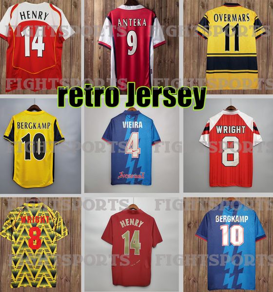 

2002 2005 henry bergkamp mens retro soccer jerseys 2006 97 v. persie vieira merson adams football shirt long sleeve arsenal uniforms 2004, Black;yellow