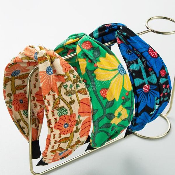 

fashion hairband for women fresh color summer headwear flower bohemia turban for casual hair accessories, Slivery;white