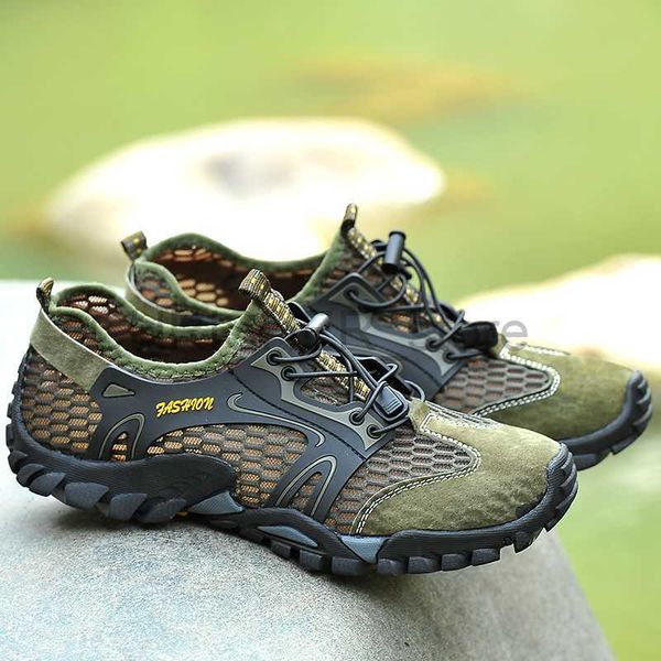 

other sporting goods breathable waterproof hiking shoes men suede mesh outdoor sneakers rock climbing shoes man sport quick-dry trail trekki