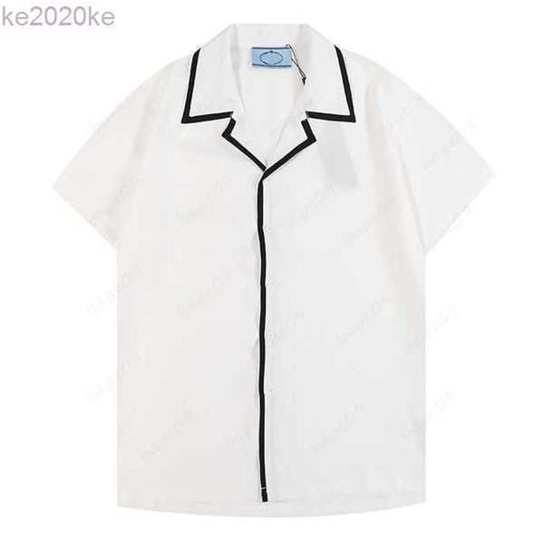 

mens designer summer short sleeve casual shirts fashion inverted triangle loose polos beach style breathable tshirts clothing multi styles, White;black