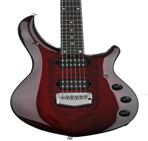 

custom 6 strings john petrucci majesty monarchy royal red electric guitar black hardware 2 humbucking pickups2288359