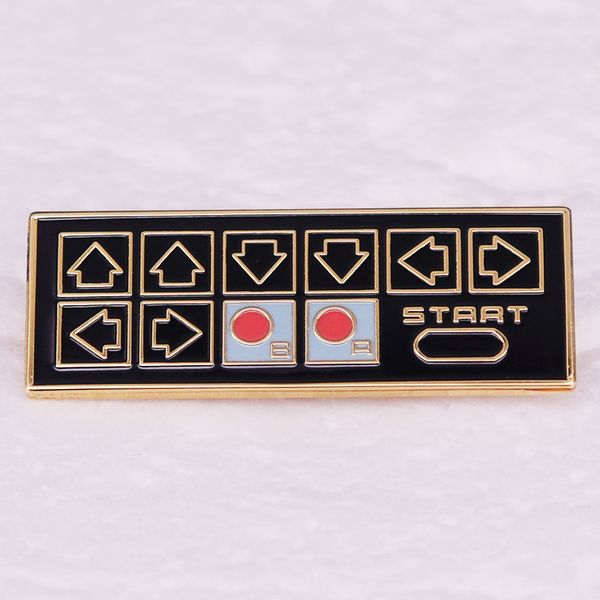 

game controller brooch cute anime movies games hard enamel pins collect metal cartoon brooch backpack hat bag collar lapel badges, Blue
