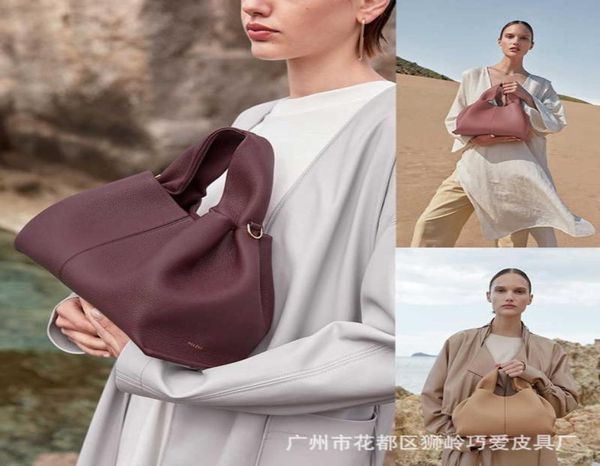 

2022 new french polene square no 9 poleno dumpling bag leisure leather single shoulder cross8006959