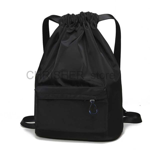 

outdoor bags outdoor sports gym bags basketball backpack for sports bags women fitness yoga bag soild color drawstring fitness bag j230525