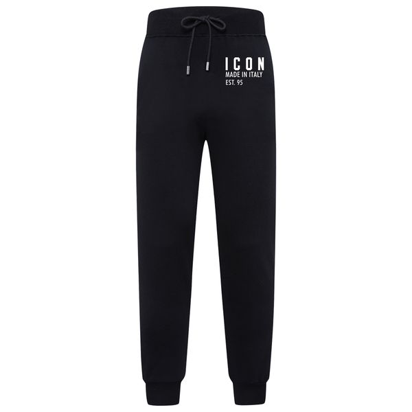 

icon designer pants mens sweatpants technology sports trousers company pants men's and women's embroidered tracksuit bottoms jogge, Black