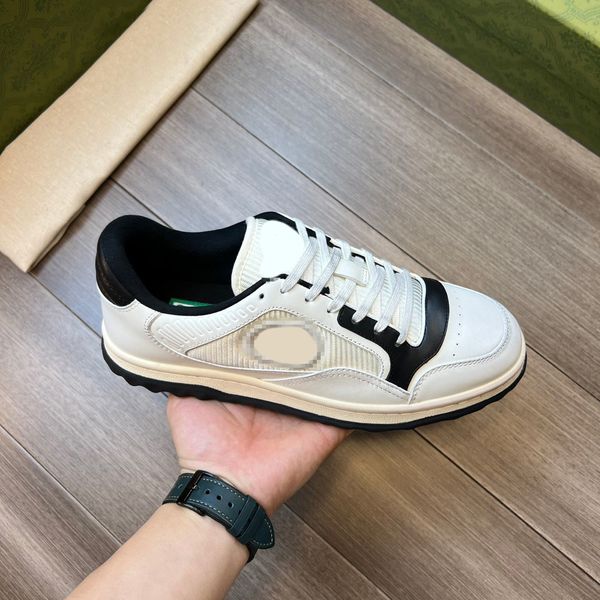 

ty new casual 2023 mac80 retro smudge canvas sneakers fashion interlocking g mens s luxury flat platform designer sneaker 35-45, Black