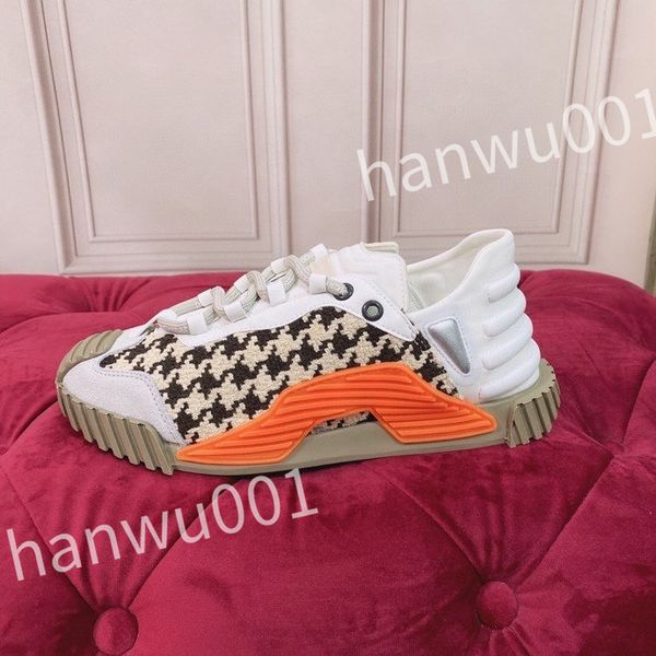 

2023 fashion womens mens casual shoes desiner genuine leather platform lace up sneakers runway running walking shoes, Black