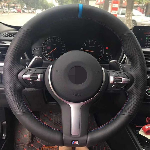 

steering wheel covers black artificial leather blue marker steering wheel covers for bmw m2 m3 f80 f82 m4 m5 f12 f13 m6 f85 f87 x5 x6 f33 f3