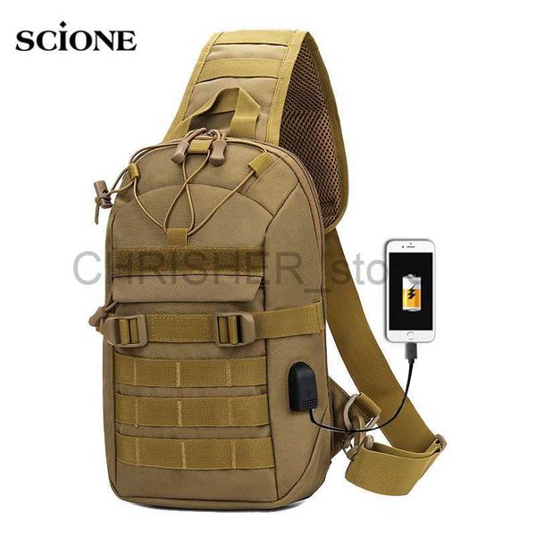

outdoor bags usb charging chest bag military tactical army shoulder sling fishing camping hiking bags travel duffle mochila outdoor xa873wa