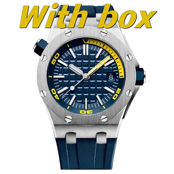 

2023 new men's luxury tape steel case automatic mechanical watch classic 42mm stainless steel band watch sapphire, Slivery;brown