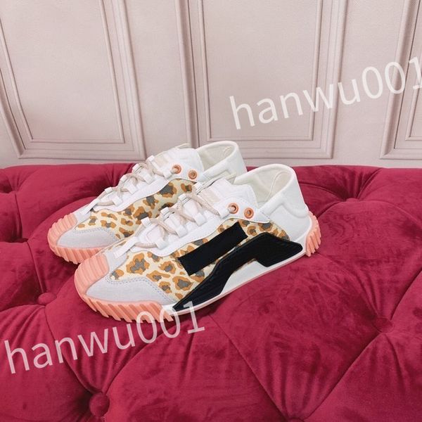 

new fashion women mens casual shoes desiner genuine leather platform lace up sneakers runway running walking shoe, Black