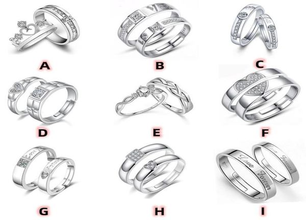 

couple love ring alloy ring for men and women jca01101235222410, Silver