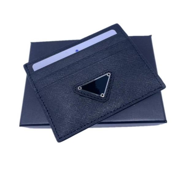 

black genuine leather credit card holder wallet classic business mens id cards case coin purse 2023 new fashion slim pocket bag po3950629, Brown;gray