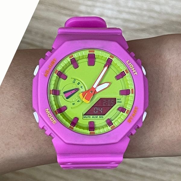 

2023 watch original have shock men sport wrarg watches army military shocking waterproof watch all pointer work digital wristwatch with box, Slivery;brown