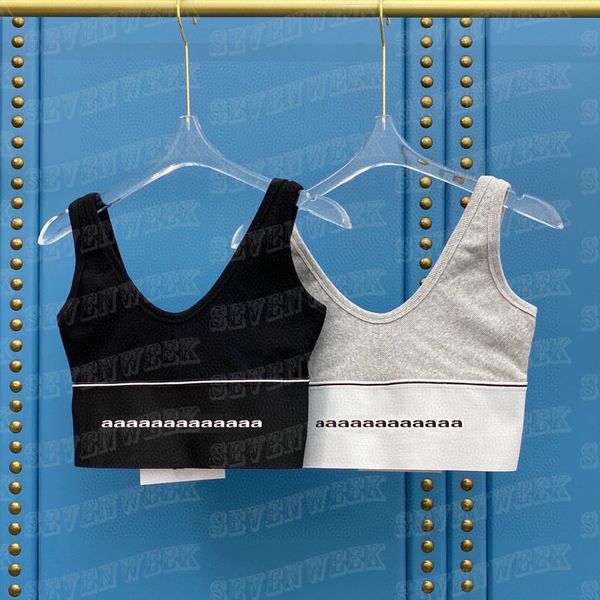 

letter webbing women vest tank sports bra design fashion jogging yoga vests, White