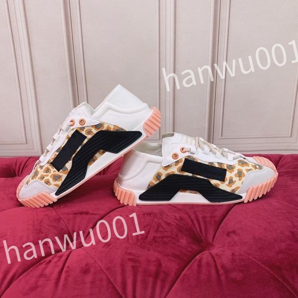 

2023 new fashion women mens casual shoes desiner genuine leather platform lace up sneakers runway running walking shoe, Black