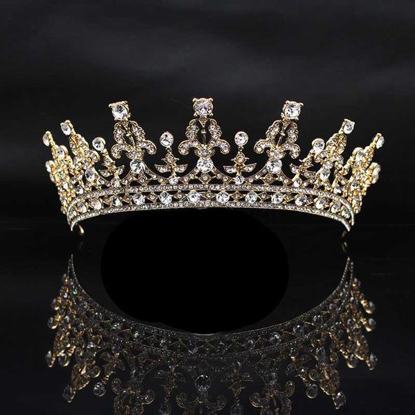 

other fashion accessories silver gold color crystal princess diadem headdress rhinestone bride crown tiara wedding hair accessories jewelry