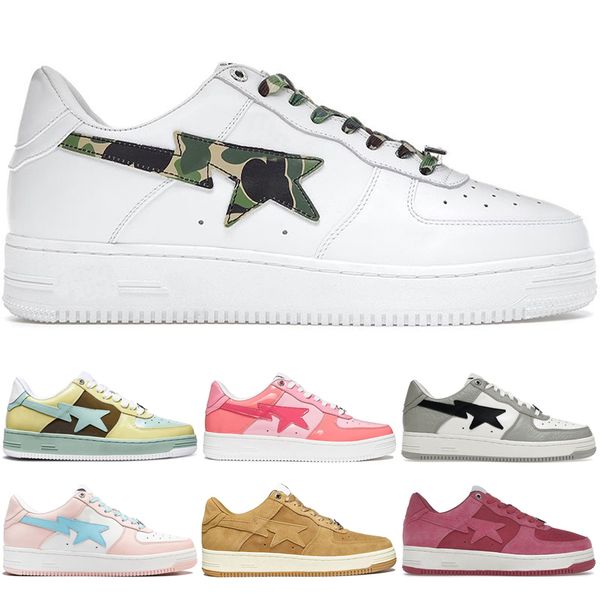 

sk8 men women casual running shoes sta low sneaker court designer nigo brown ivory camo pink blue vintage beige indigo white red olive luxur