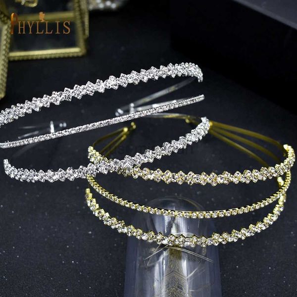 

other fashion accessories a393 baroque bridal hairband rhinestone wedding tiara crystal hair accessories jewelry head hoop princess crowns w, Silver