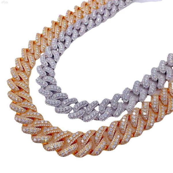 

wholesale pass diamond tester hip hop 925 silver moissanite necklace