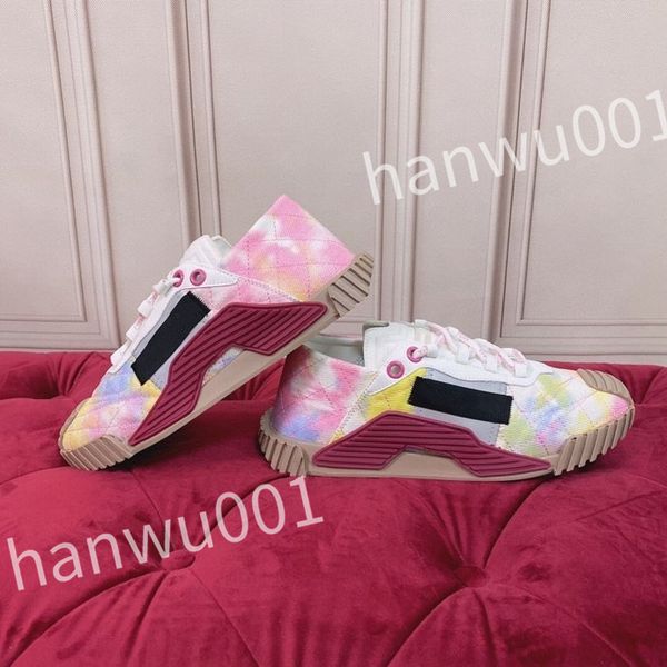 

2023 new luxury fashion women mens casual shoes desiner genuine leather platform lace up sneakers runway running walking shoes, Black