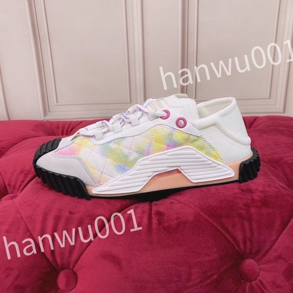 

2023 luxury fashion women mens casual shoes desiner genuine leather platform lace up sneakers runway running walking shoes, Black